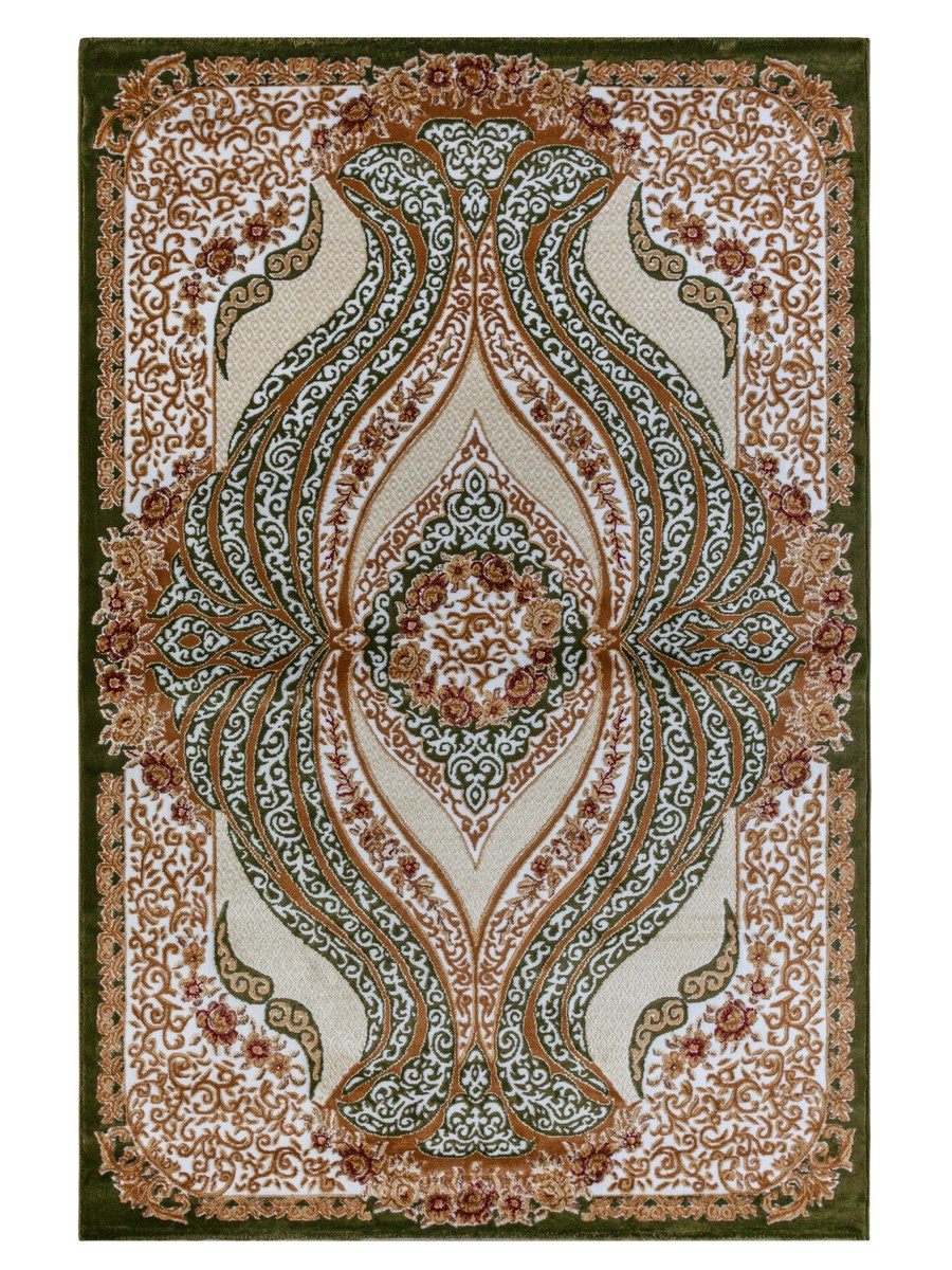 фото Ковер persian 4628a прямой зеленый 120x180 sofia rugs