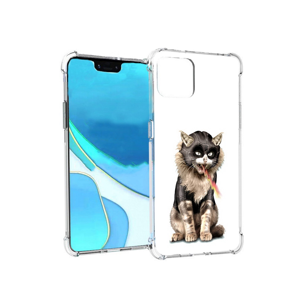 

Чехол MyPads Tocco для Google Pixel 4 XL дьяволский кот, Прозрачный, Tocco