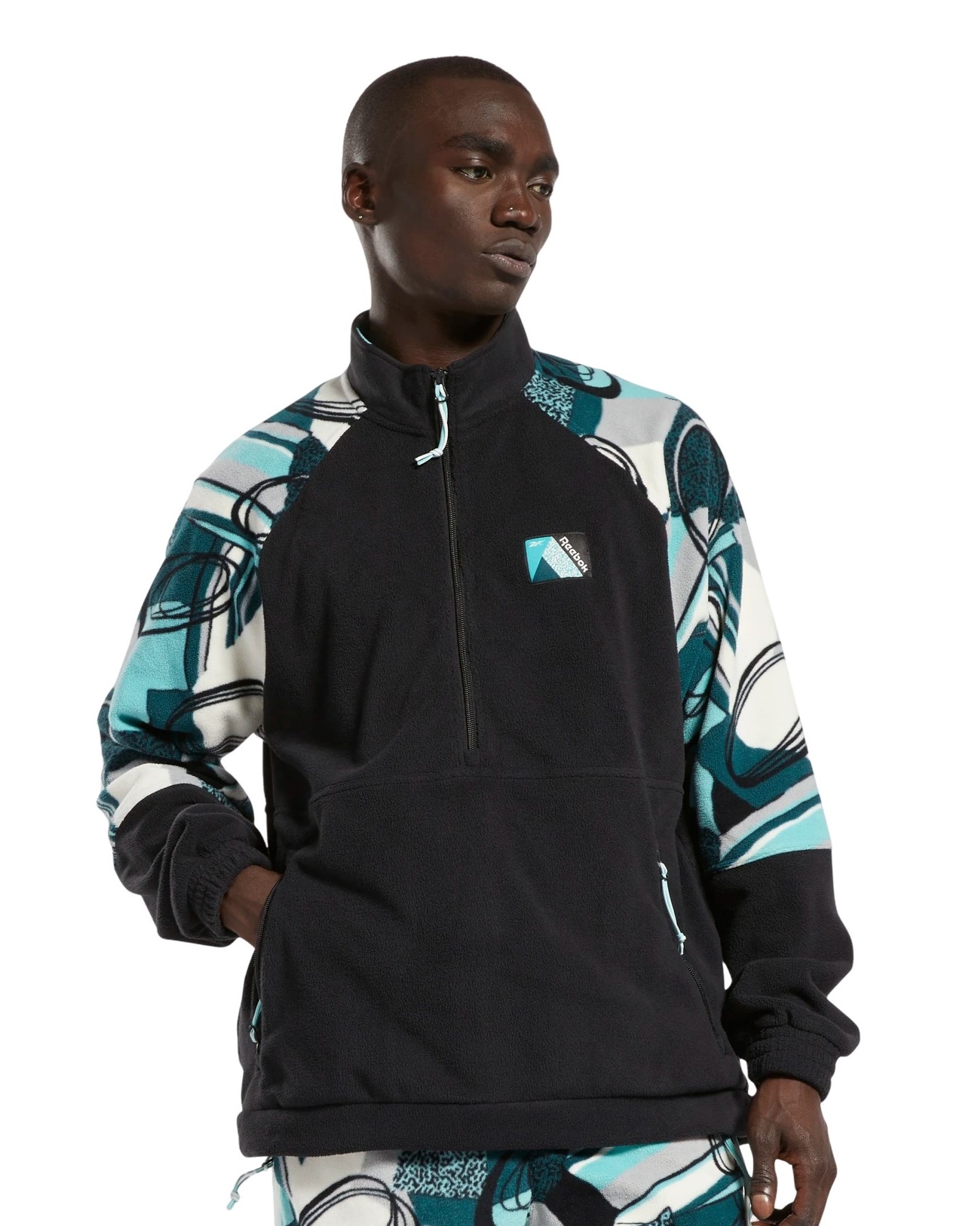 Толстовка мужская Reebok Classics Winter Half-Zip Jacket черная L
