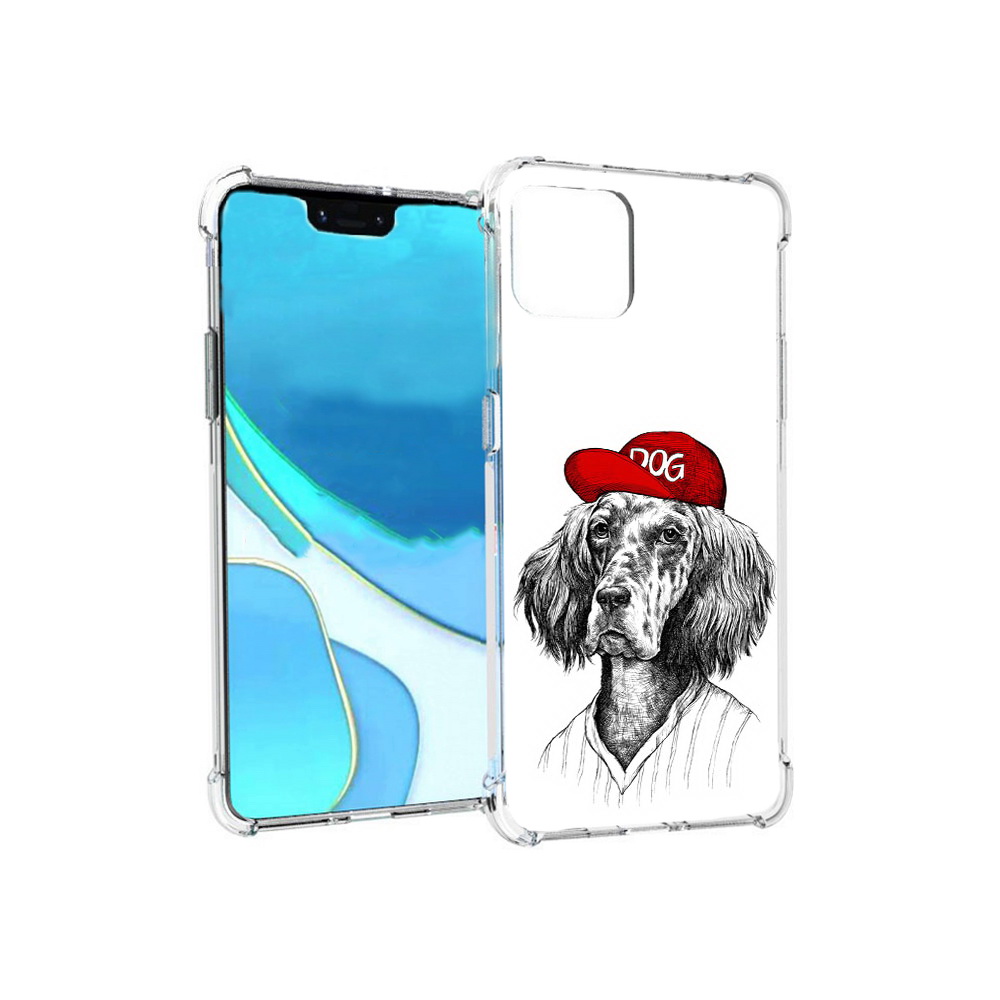 

Чехол MyPads Tocco для Google Pixel 4 XL дог, Прозрачный, Tocco
