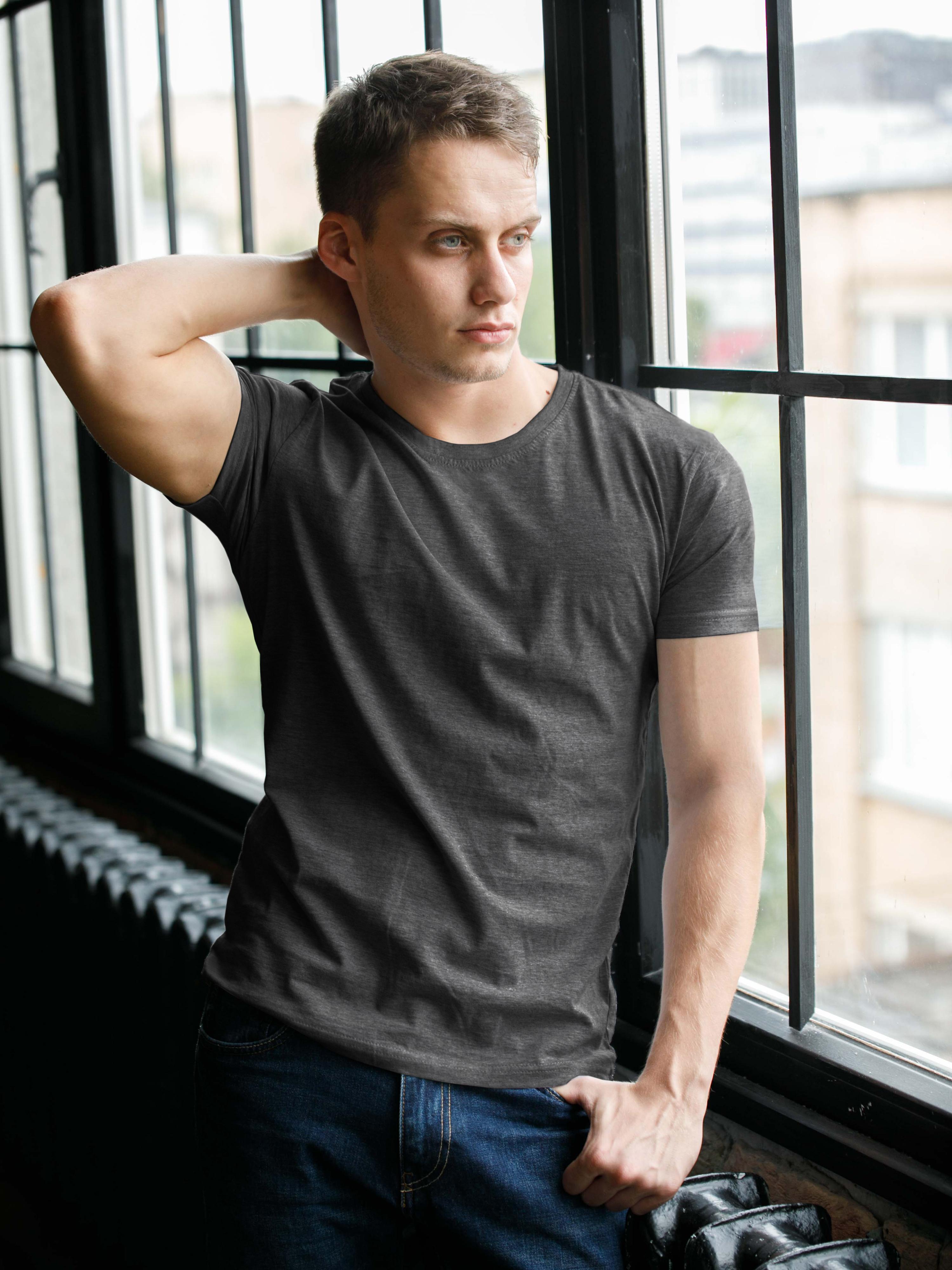 

Футболка мужская TSMO881 TUOSITE серая 2XL, TSMO881