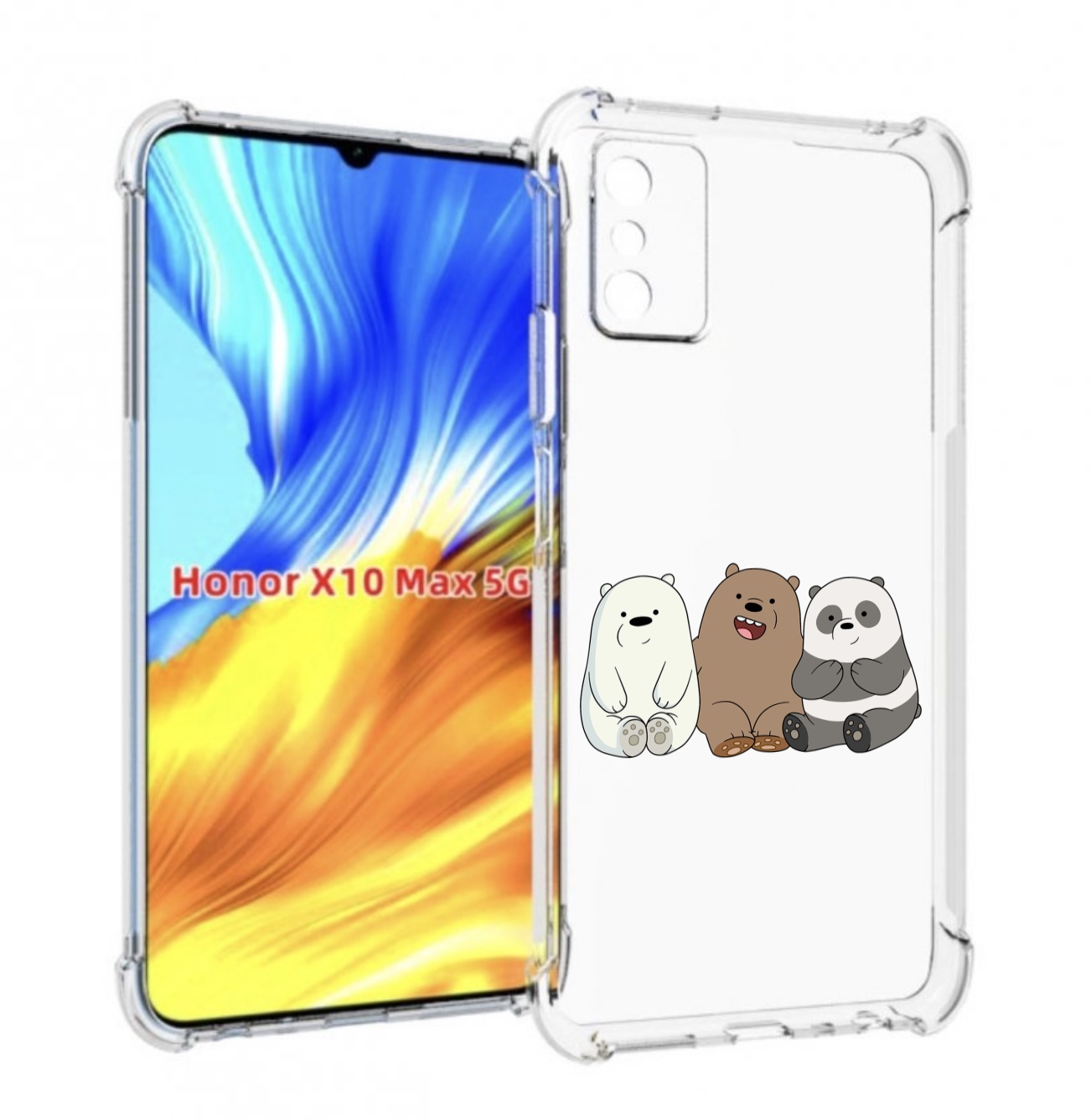 

Чехол MyPads панды детский для Honor X10 Max, Прозрачный, Tocco
