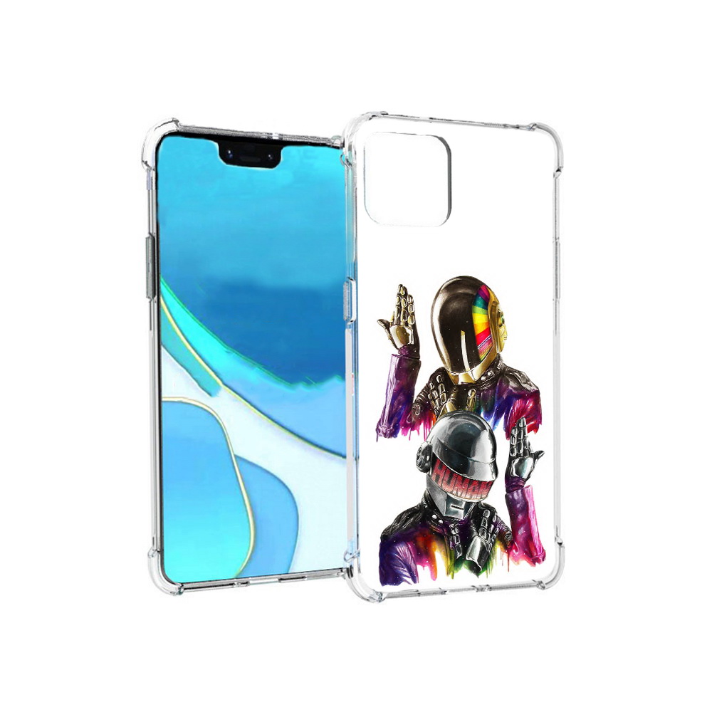 

Чехол MyPads Tocco для Google Pixel 4 XL диско космонавты, Прозрачный, Tocco
