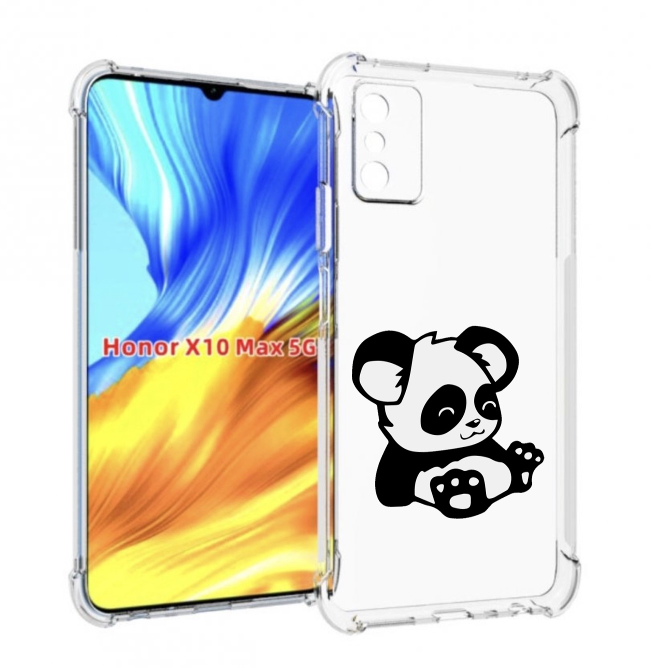 

Чехол MyPads панда-детеныш детский для Honor X10 Max, Прозрачный, Tocco