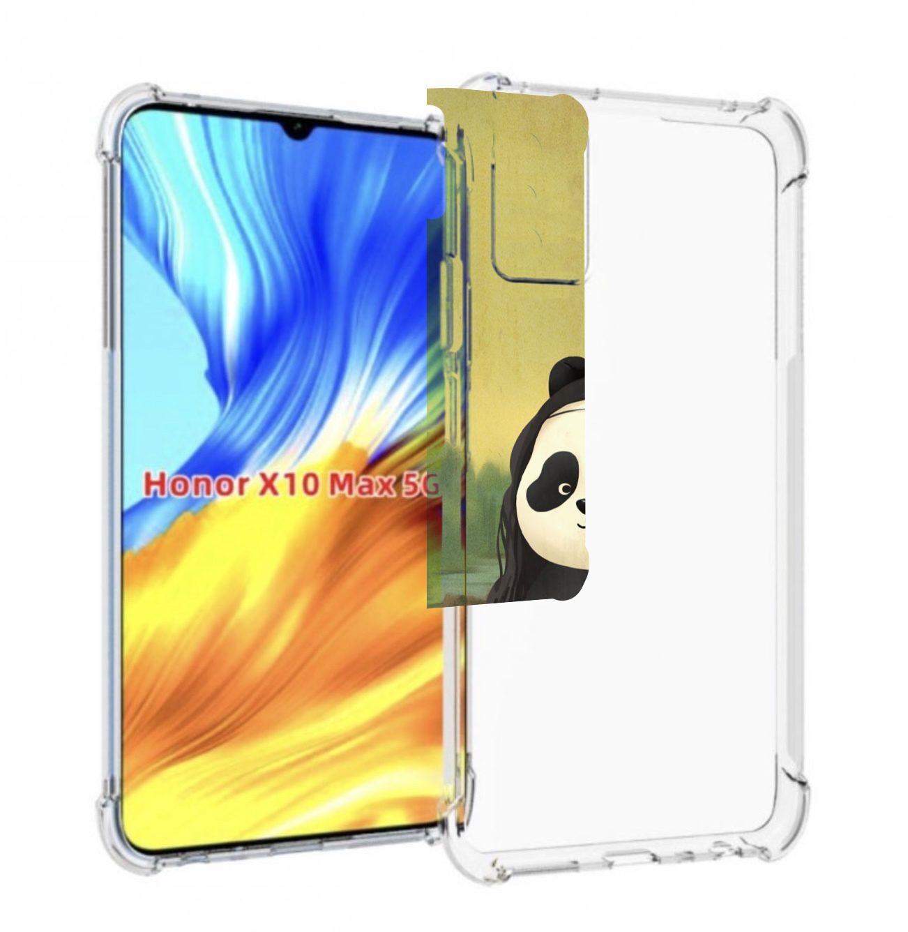 

Чехол MyPads панда монализа для Honor X10 Max, Прозрачный, Tocco