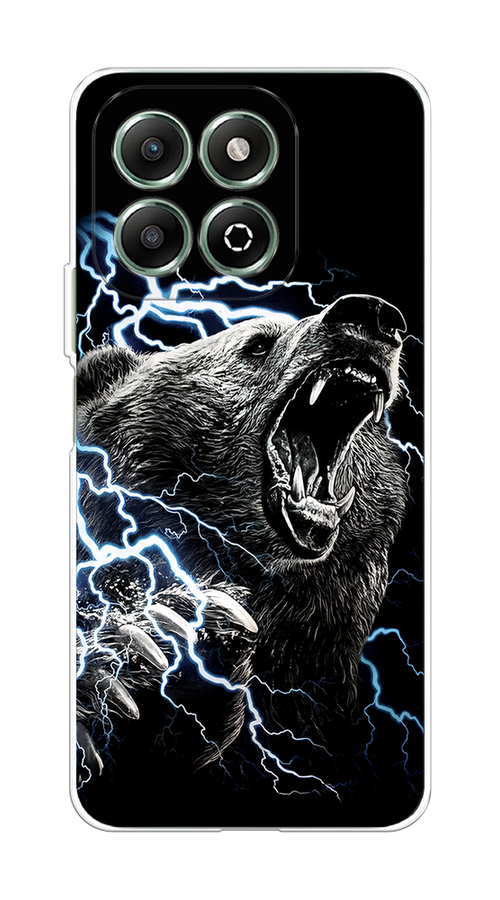 

Чехол на Honor X6b "Гроза и медведь", Черный;серый;серебристый, 6124950-1