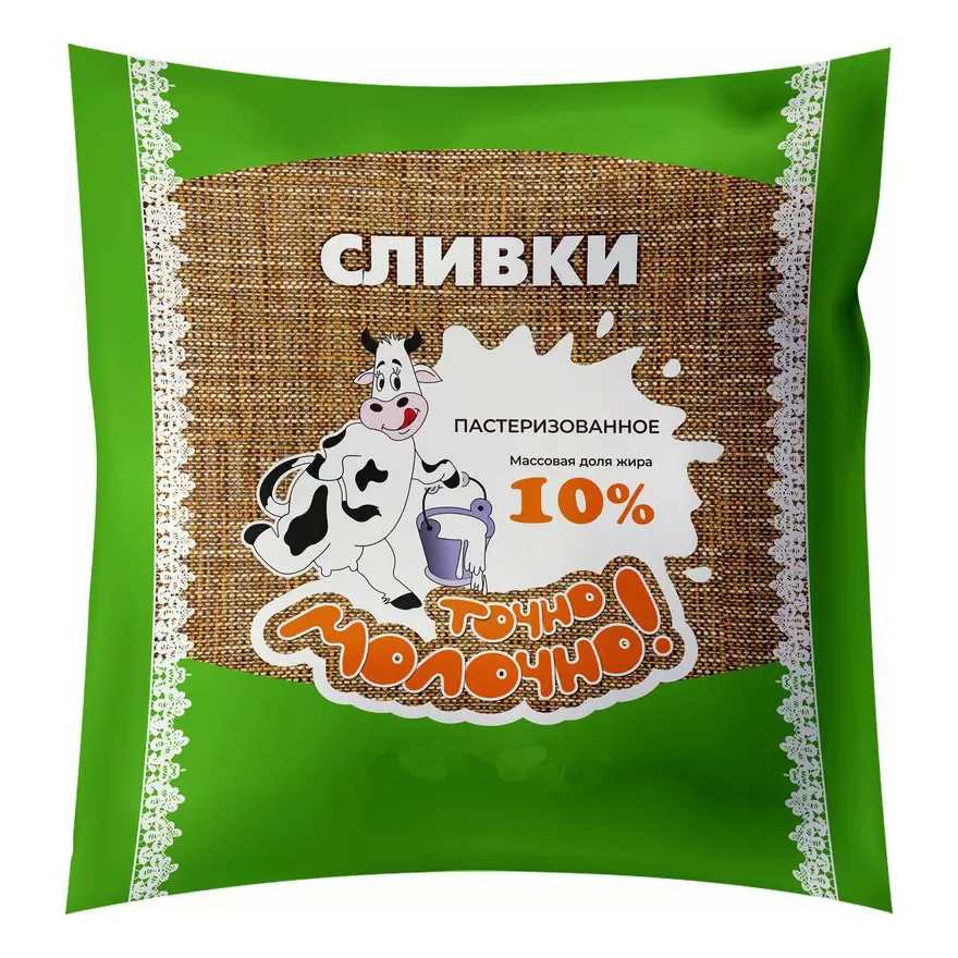 

Сливки Точно молочно! питьевые пастеризованные 10% БЗМЖ 250 мл