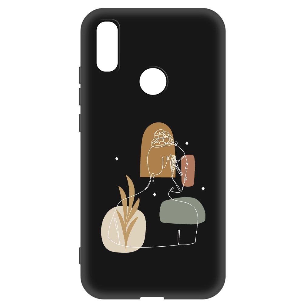 

Чехол-накладка Krutoff Soft Case Таинственность для Xiaomi Redmi 7 черный
