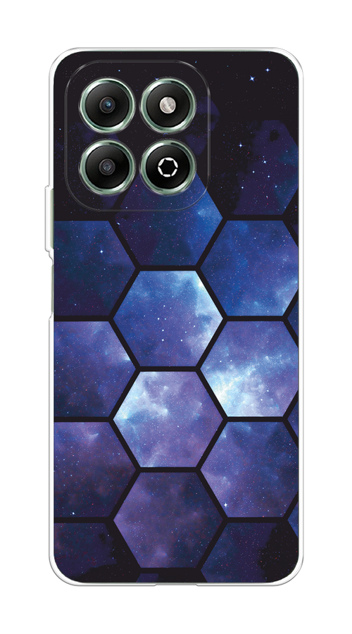 

Чехол на Honor X6b "Соты космос", Черный;фиолетовый, 6124950-1