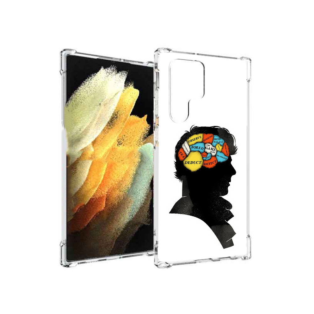 

Чехол MyPads Tocco для Samsung Galaxy S22 Ultra темный рисунок (PT172602.555.640), Прозрачный, Tocco