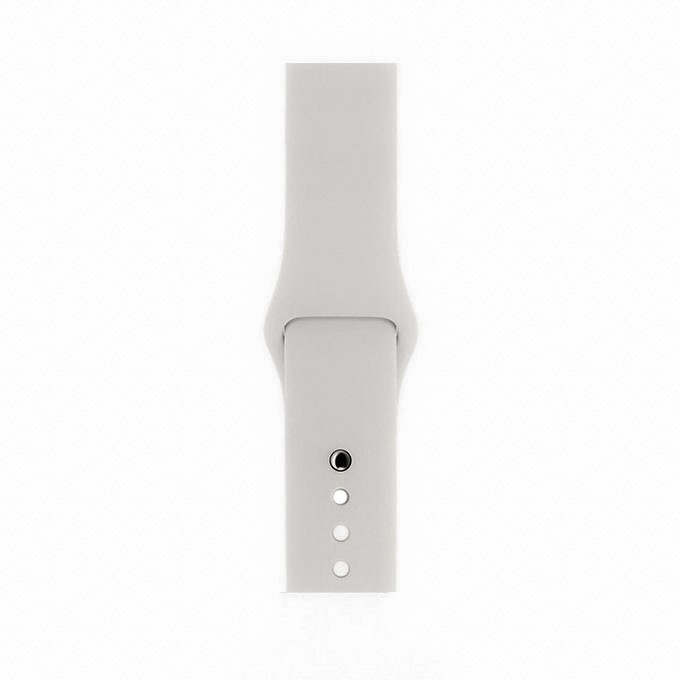 

Силиконовый ремешок для Apple Watch 38-40 мм, S/M, Светло-серый, iGrape, Ремешок