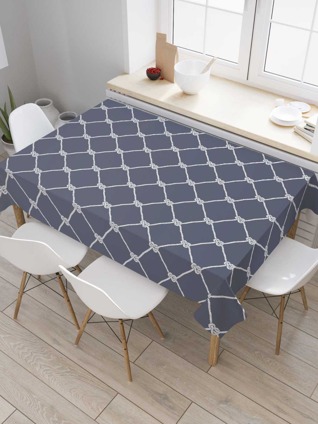 

Скатерть прямоугольная JoyArty "Деревенский забор" из сатена, 180x145 см, Серый, Деревенский забор