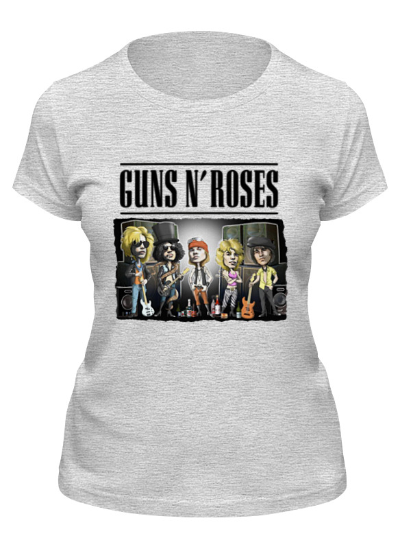 

Футболка женская Printio Guns n' roses серая XL, Серый, Guns n' roses