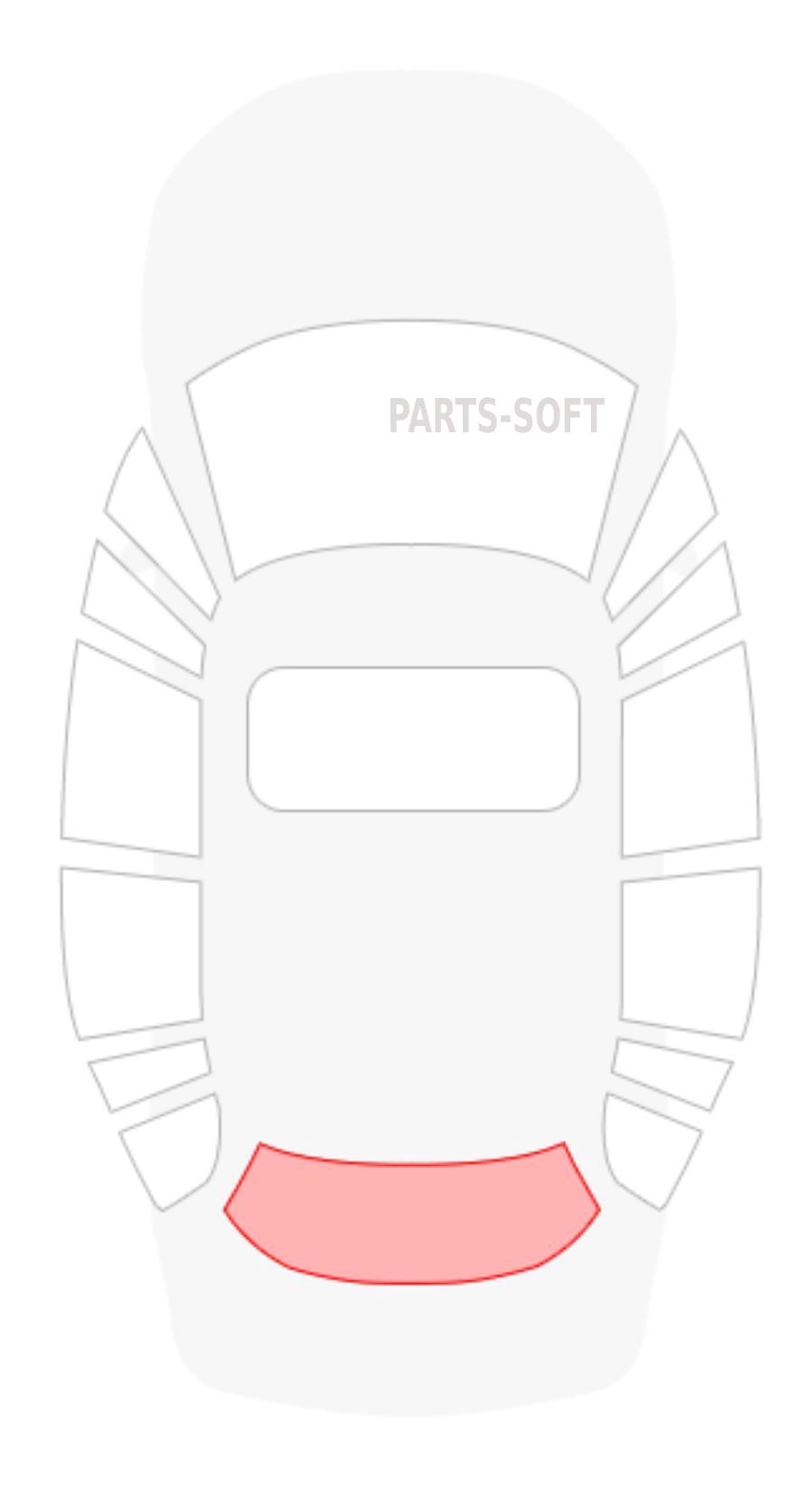 Стекло заднее (Цвет зеленый/ Обогрев/ 4D SED) Kia Rio 11-17