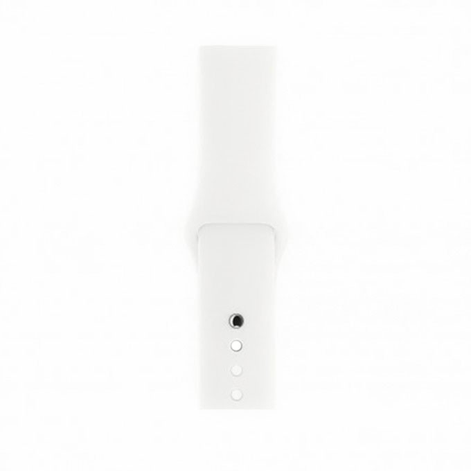 

Силиконовый ремешок для Apple Watch 38-40 мм, S/M, Белый, iGrape, Ремешок