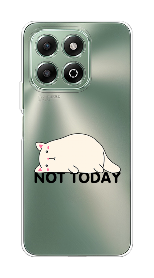 

Чехол на Honor X6b "Cat not today", Белый;розовый;черный, 6124950-1