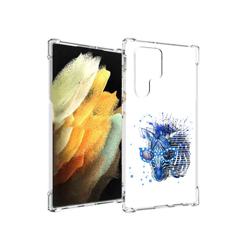 

Чехол MyPads Tocco для Samsung Galaxy S22 Ultra расплывчатая зебра (PT172602.555.577), Прозрачный, Tocco