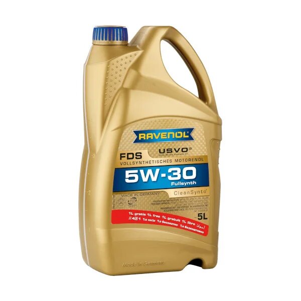 

Моторное масло Ravenol FDS SAE 5W30 4+1=5л