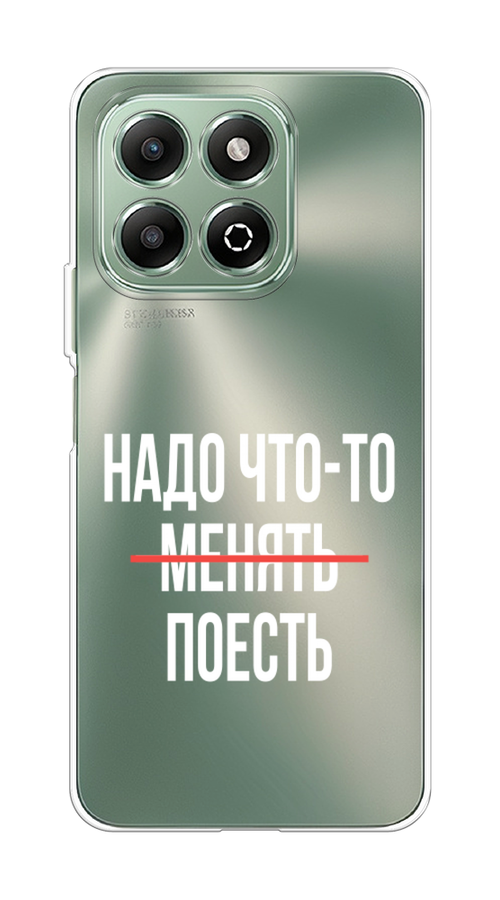 

Чехол на Honor X6b "Надо что-то поесть", Белый;красный, 6124950-1