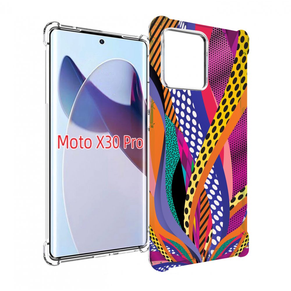 

Чехол MyPads разноцветные щупальца для Motorola Moto X30 Pro, Прозрачный, Tocco