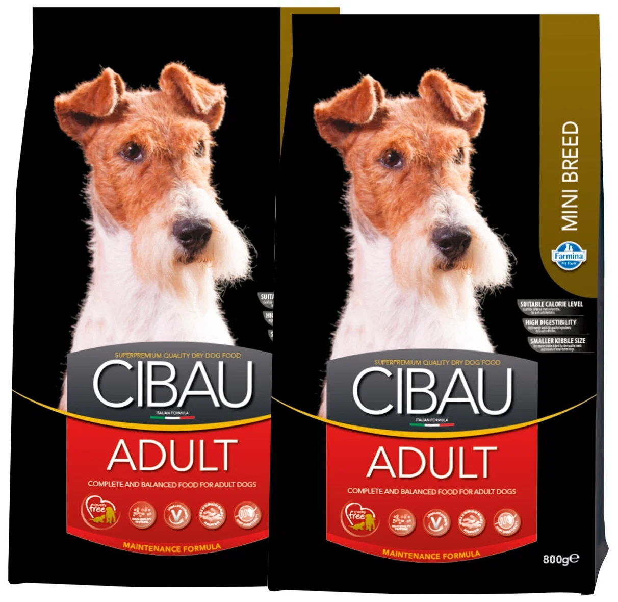 

Сухой корм для собак CIBAU с курицей, 2 шт по 0,8 кг