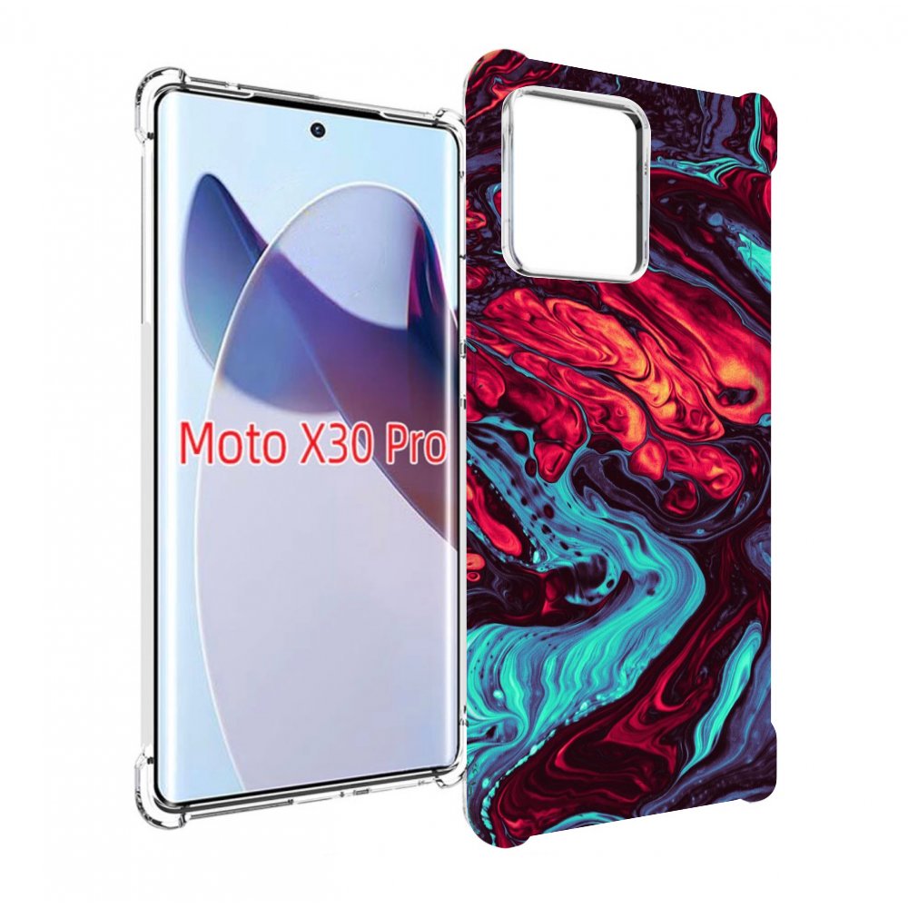 

Чехол MyPads разбавленная краска для Motorola Moto X30 Pro, Прозрачный, Tocco