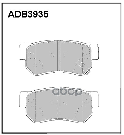 

Тормозные колодки ALLIED NIPPON дисковые задние ADB3935