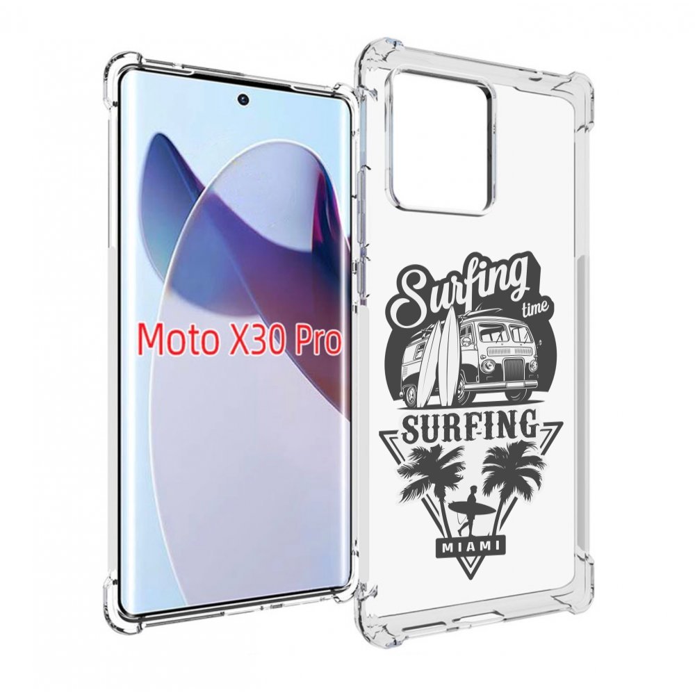 

Чехол MyPads путешествие-на-фургочике для Motorola Moto X30 Pro, Прозрачный, Tocco