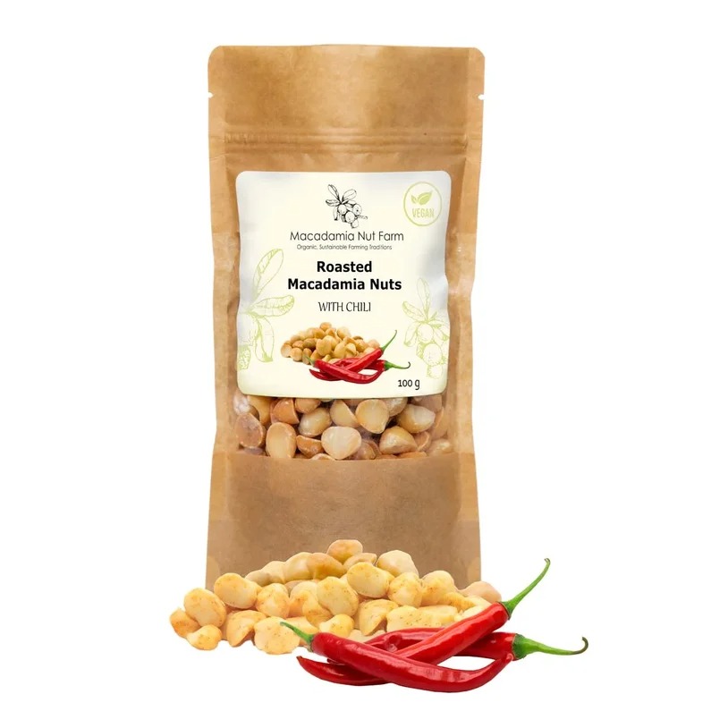 

Орехи Макадамия обжареные с чили Macadamia Nut / 100 гр.