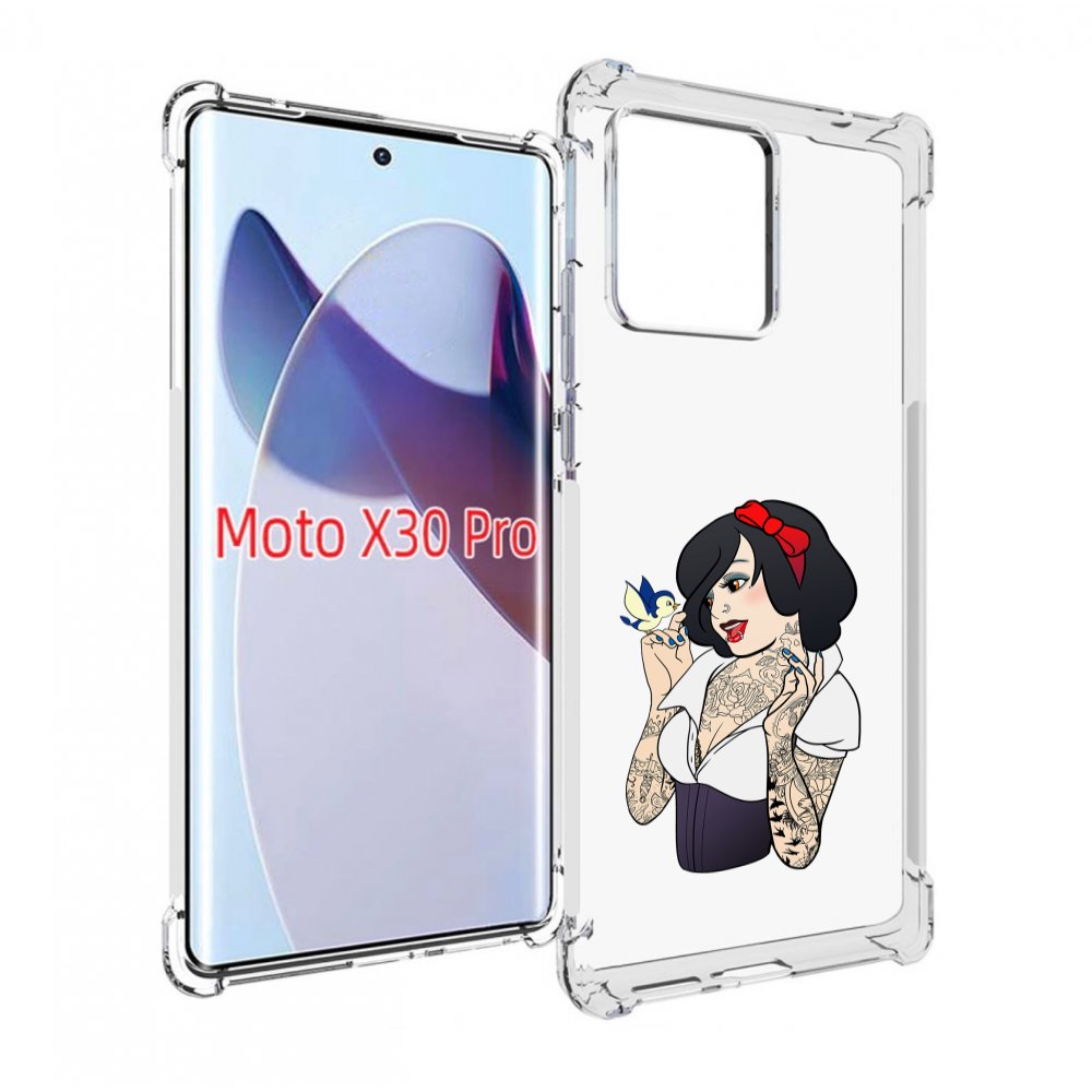 

Чехол MyPads принцесса-тату женский для Motorola Moto X30 Pro, Прозрачный, Tocco