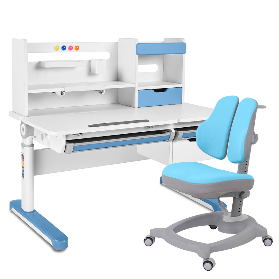 фото Комплект парта sentire blue + кресло diverso blue fundesk