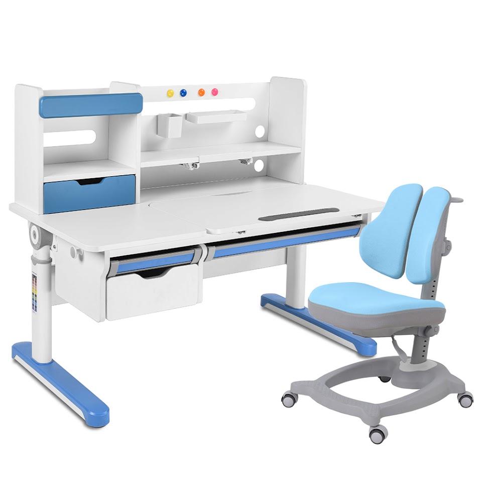 фото Комплект парта sentire blue + кресло diverso blue fundesk