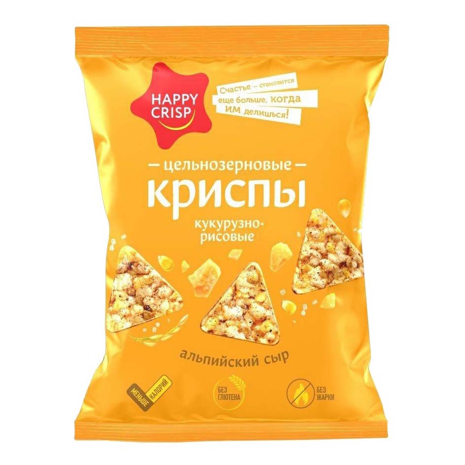 Криспы Happy Crisp альпийский сыр 50 г