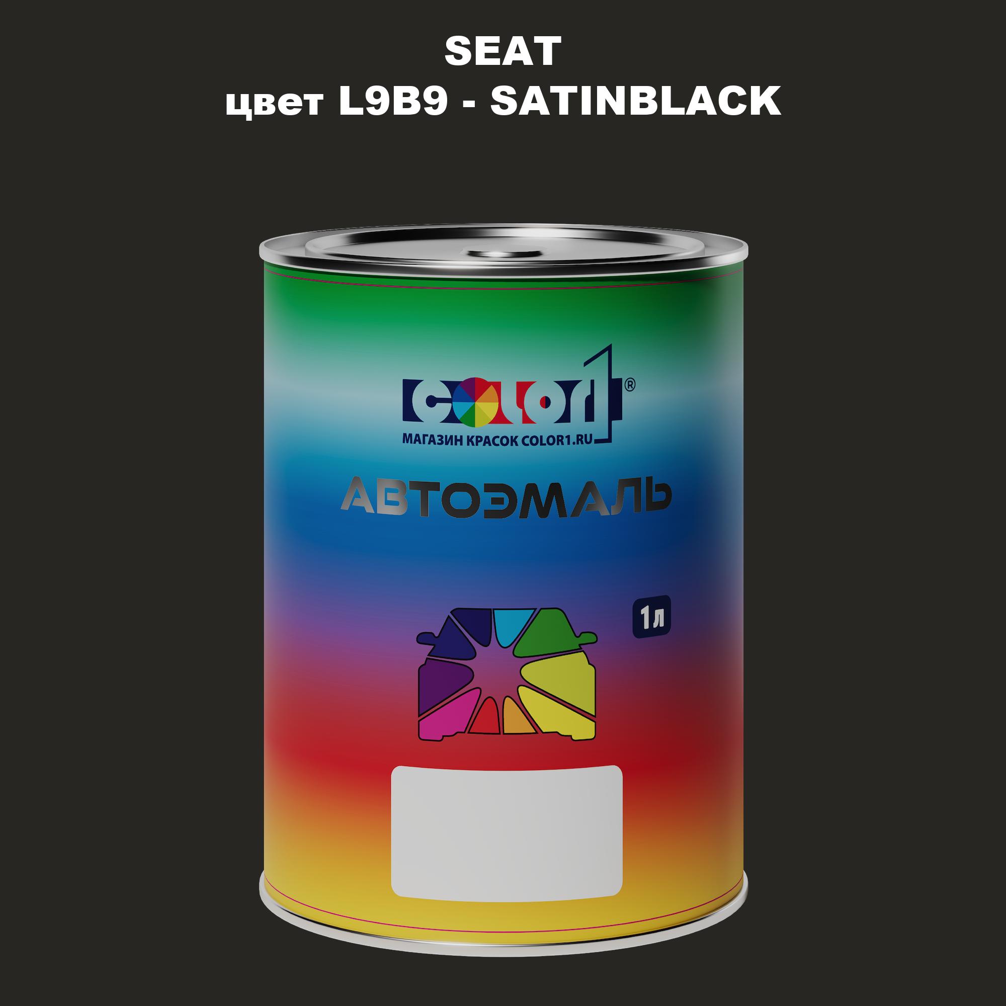 

Автомобильная краска COLOR1 для SEAT, цвет L9B9 - SATINBLACK, Прозрачный