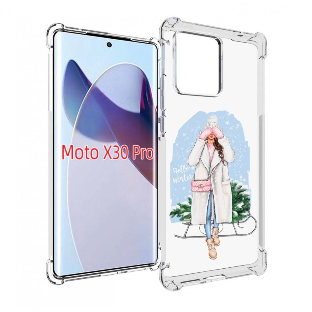 

Чехол MyPads привет-зима женский для Motorola Moto X30 Pro, Прозрачный, Tocco