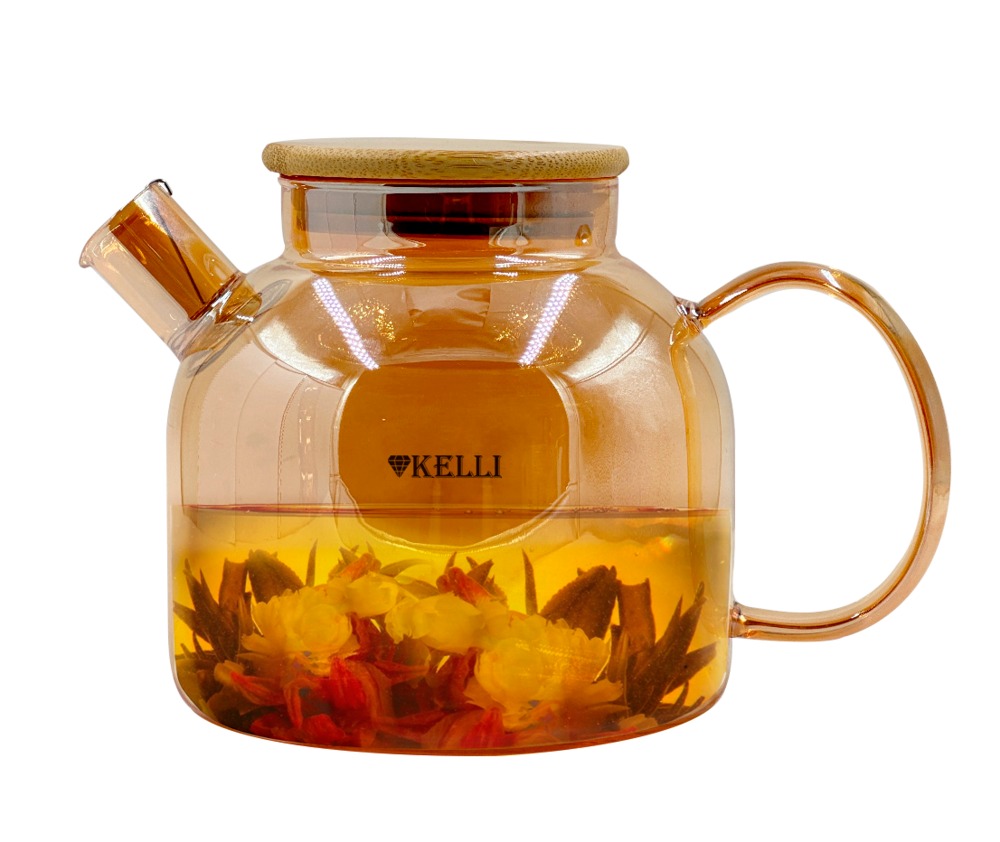 Жаропрочный стеклянный чайник KELLI KL-3293