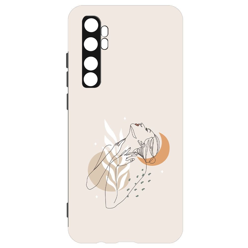 фото Чехол-накладка krutoff soft case женственность для xiaomi mi note 10 lite черный