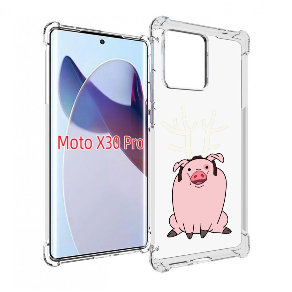 

Чехол MyPads поросенок-с-рогами для Motorola Moto X30 Pro, Прозрачный, Tocco