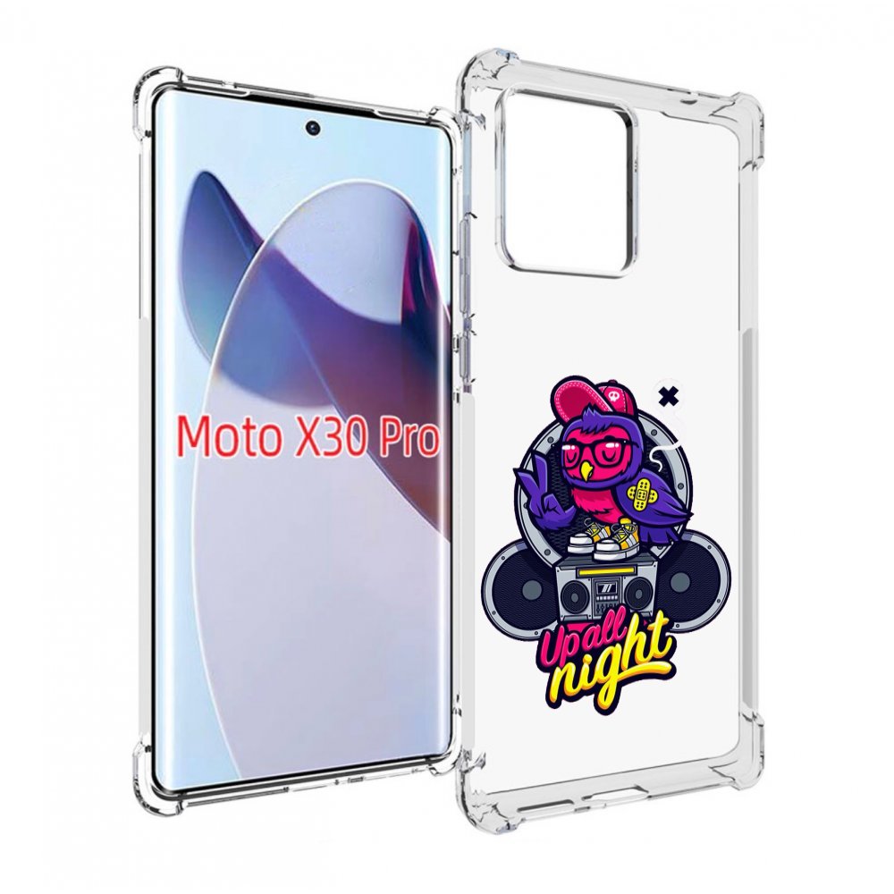 

Чехол MyPads попугай любит музыку для Motorola Moto X30 Pro, Прозрачный, Tocco