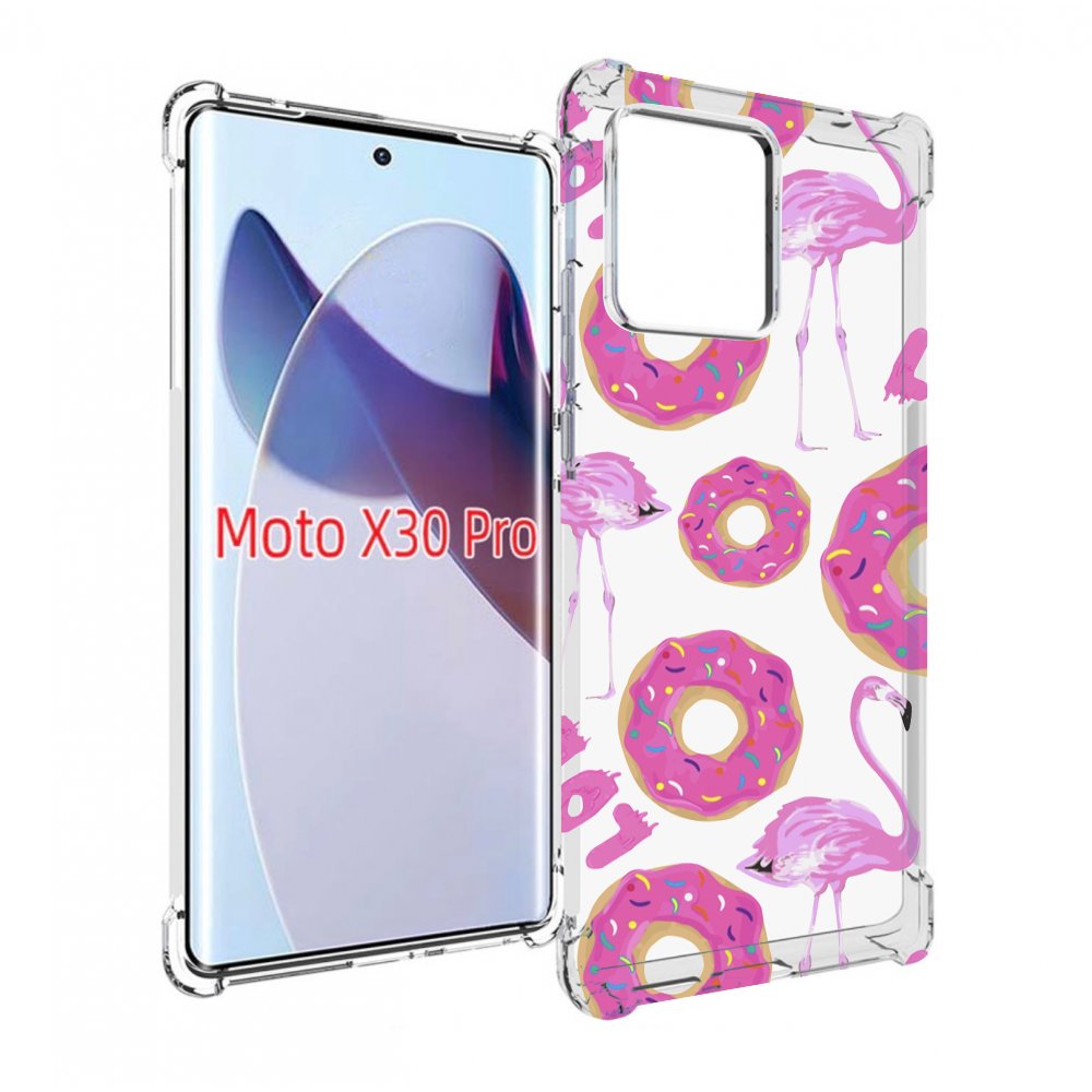 

Чехол MyPads пончики-фламинго для Motorola Moto X30 Pro, Прозрачный, Tocco