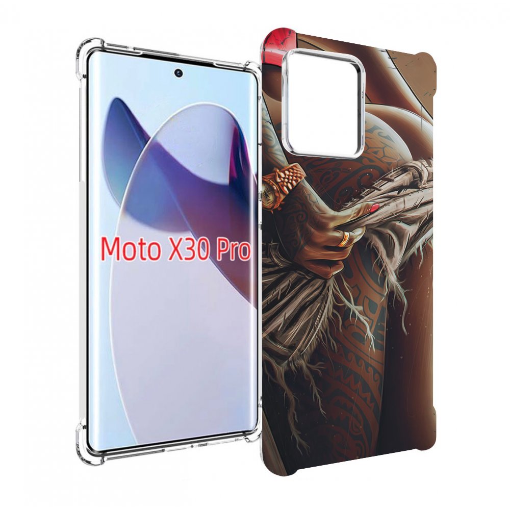

Чехол MyPads полуголая девушка фотография женский для Motorola Moto X30 Pro, Прозрачный, Tocco