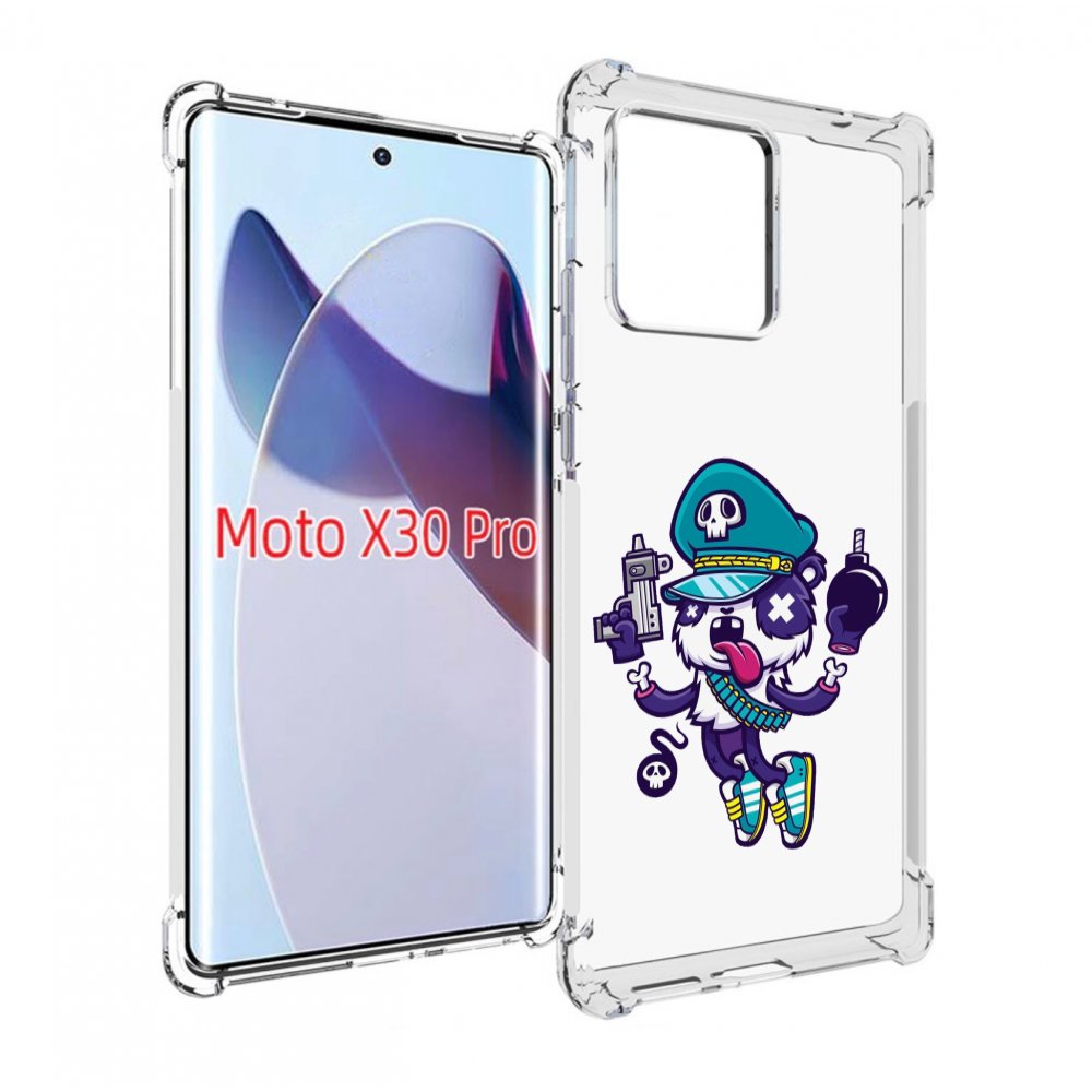 

Чехол MyPads персонаж с пистолетом и бомбочкой для Motorola Moto X30 Pro, Прозрачный, Tocco