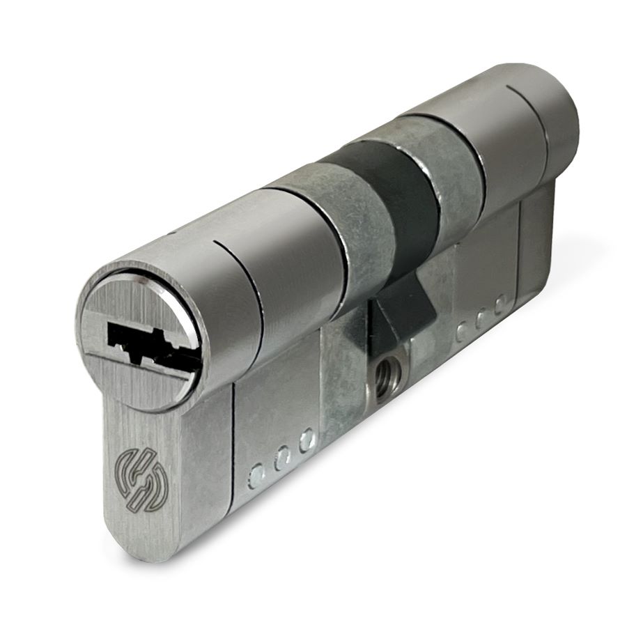Цилиндр SECUREMME EVOК75 кл/ключ 62(31+31)мм, никель цилиндр securemme evoк75 ключ шток 92 61 31ш мм никель