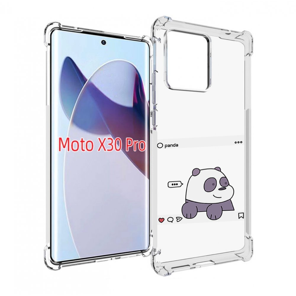 

Чехол MyPads пандочка-фотка для Motorola Moto X30 Pro, Прозрачный, Tocco