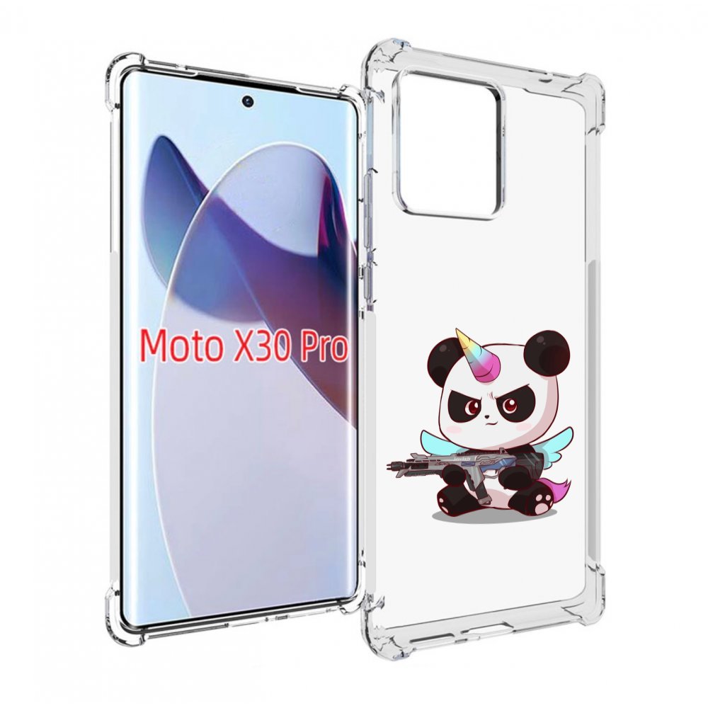

Чехол MyPads панда-единорог детский для Motorola Moto X30 Pro, Прозрачный, Tocco