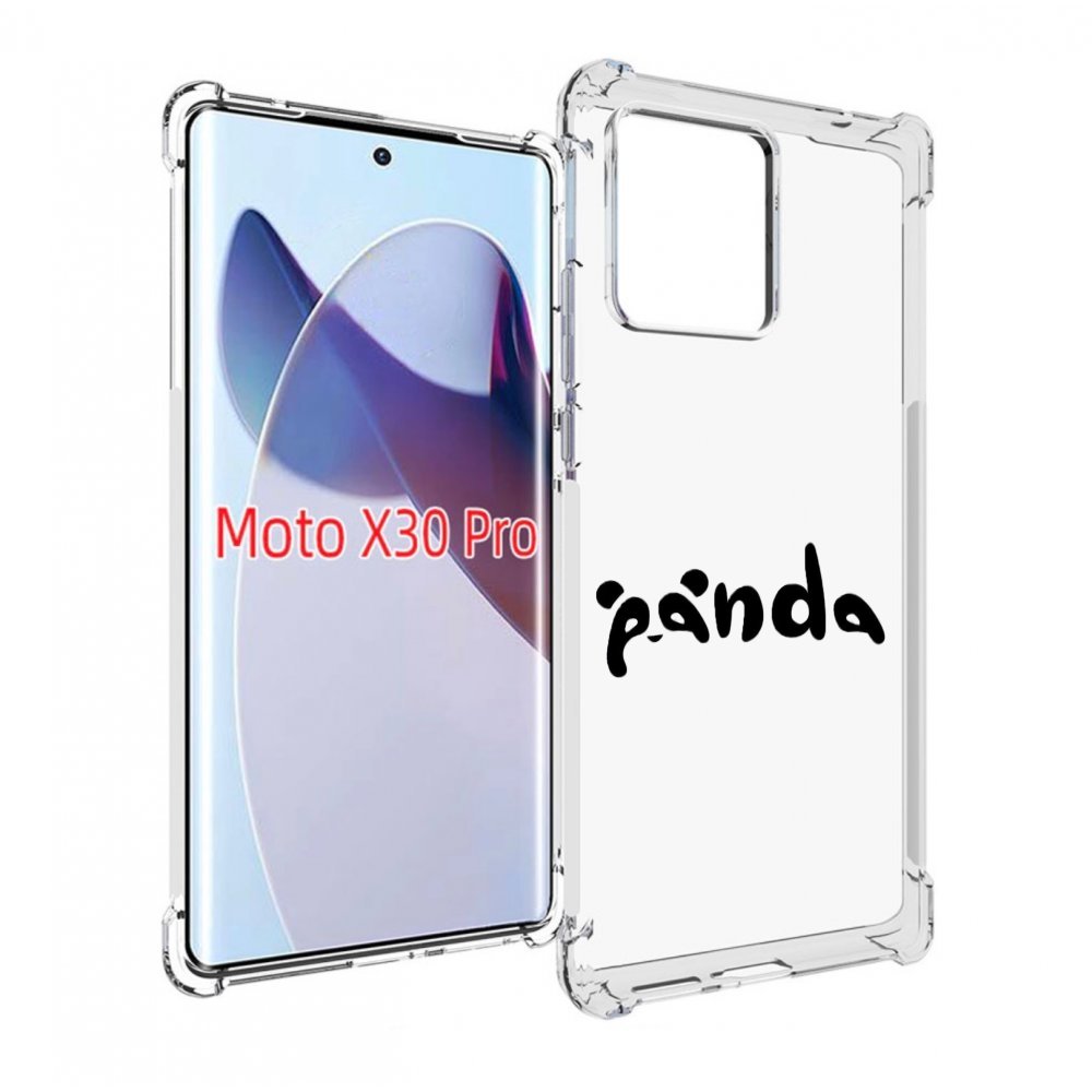 

Чехол MyPads панда надпись для Motorola Moto X30 Pro, Прозрачный, Tocco