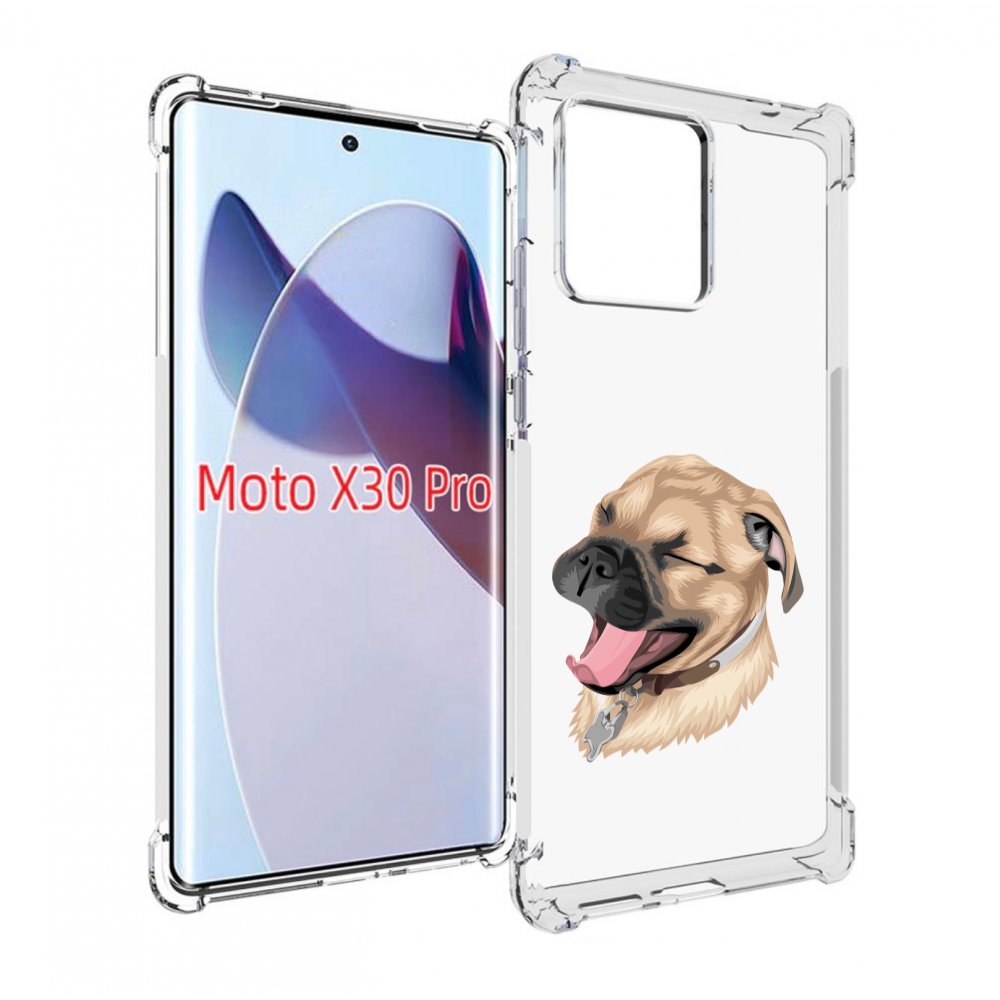 

Чехол MyPads очень-довольная-собака для Motorola Moto X30 Pro, Прозрачный, Tocco