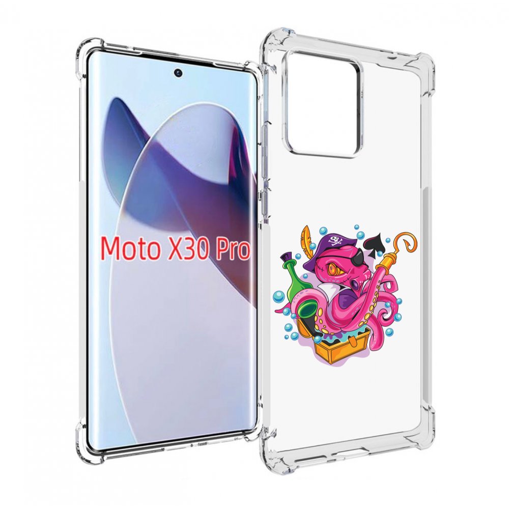 

Чехол MyPads осьминог пират детский для Motorola Moto X30 Pro, Прозрачный, Tocco