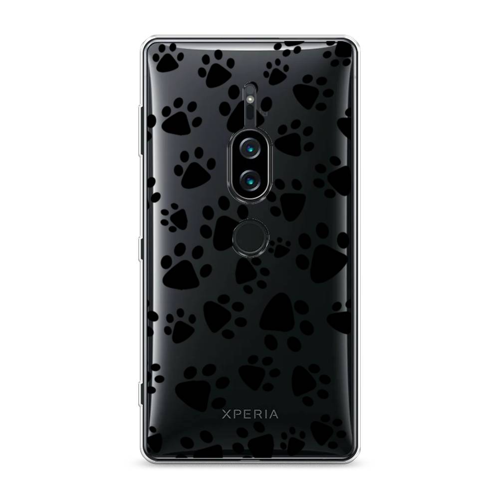

Силиконовый чехол "Лапки черные" на Sony Xperia XZ2 Premium, 53350-2