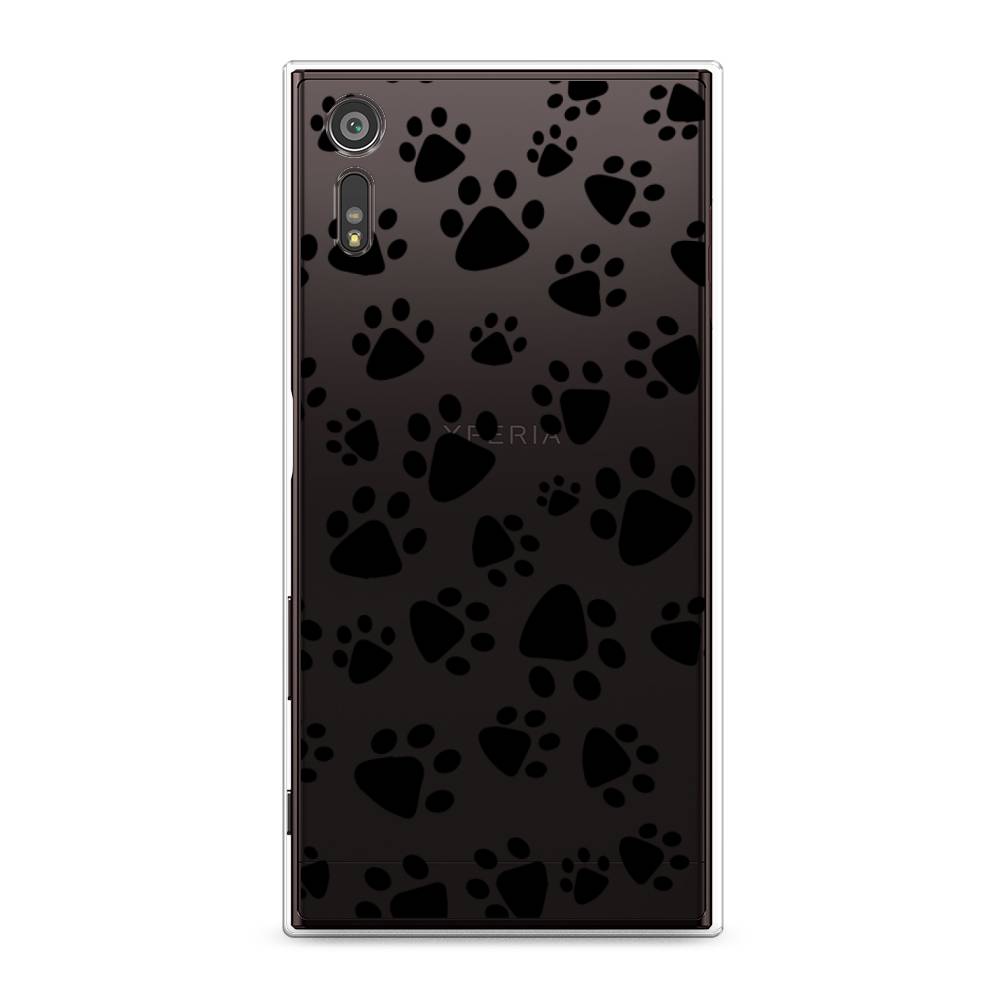 

Чехол Awog на Sony Xperia XZ "Лапки черные", Разноцветный, 51450-2